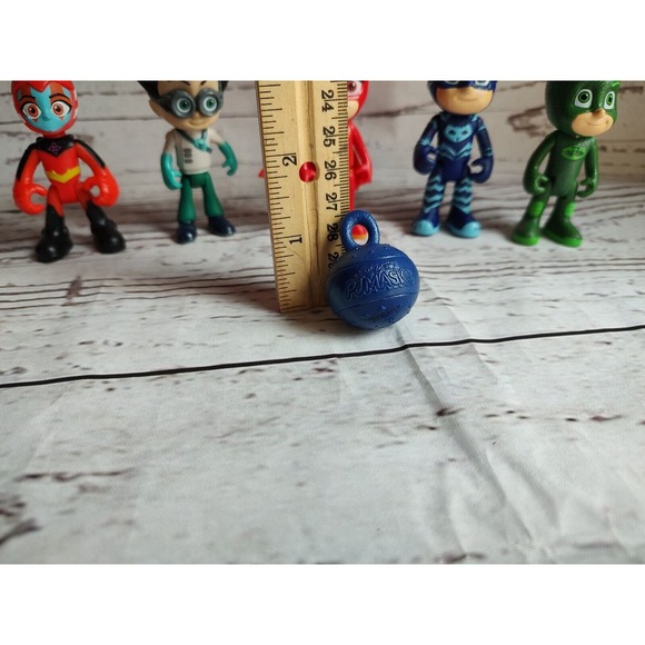 Pj Mask Lot Of 5 Figures And Ball Cat Boy Owlet Gekko Romeo Villan Cake Toppers - Picture 6 of 8